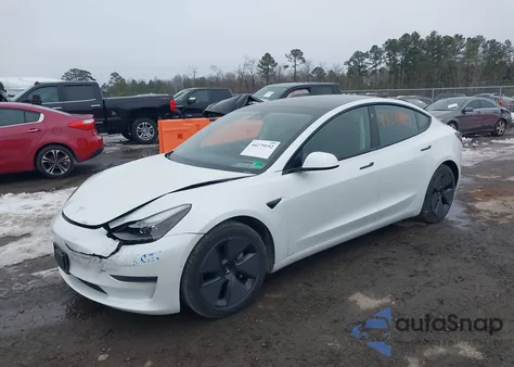 2021 Tesla Model 3 Standard Range Plus Rear-Wheel Drive из США, поврежденный, VIN 5YJ3E1EA2MF918278